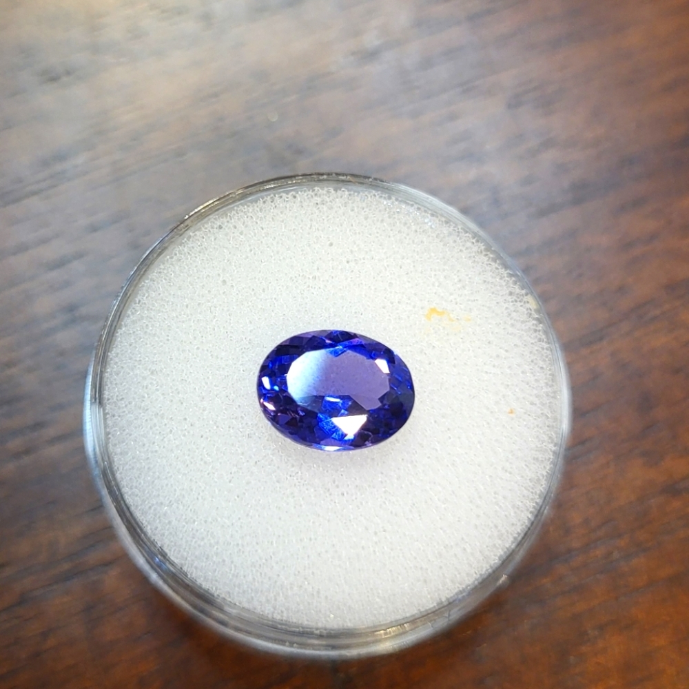 TANZANITE OVAL LOOSE GEMSTONE 9X7MM 5 CT